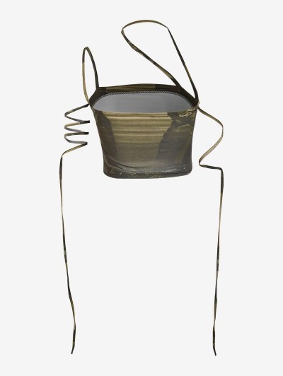 Abstract Printed Crop Tank Top