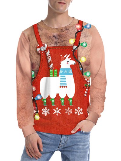 Christmas Apron 3d Print Sweatshirt