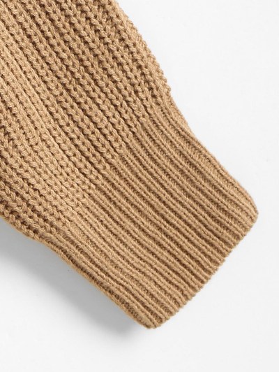 Chunky Knit Twisted Choker Sweater