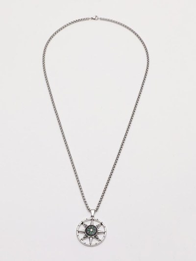 Compass Pendant Chain Necklace