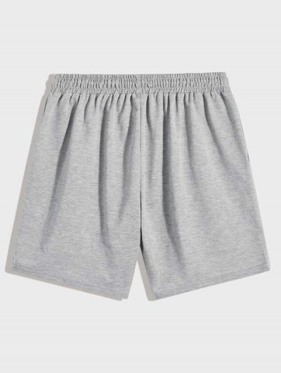 Crown And Alphabet A Pattern Drawstring Shorts