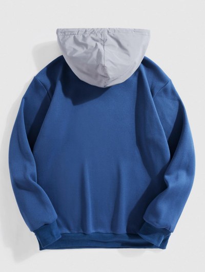 Fleece Lined Colorblock Hoodie