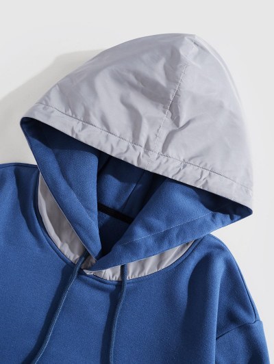 Fleece Lined Colorblock Hoodie