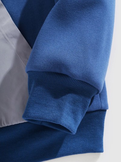 Fleece Lined Colorblock Hoodie