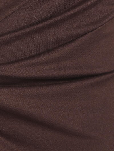 Hollow Out High Slit Tube Maxi Dress