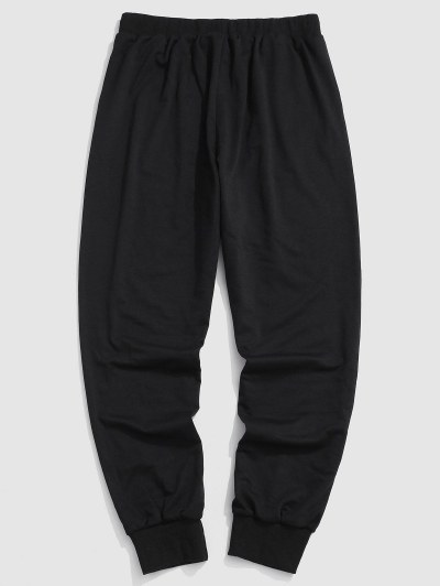 Letter Graphic Print Jogger Sweatpants