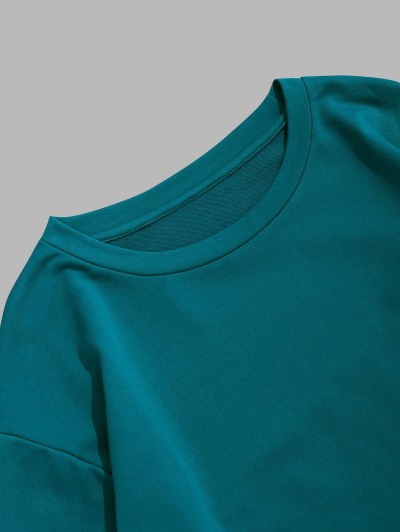 Letters Print Doctor Sleeve Sweatshirt