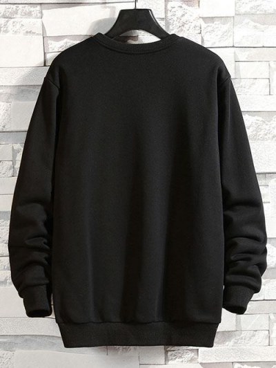 Maple Leaf Graphic Drop Shoulder Casual Sweatshirt