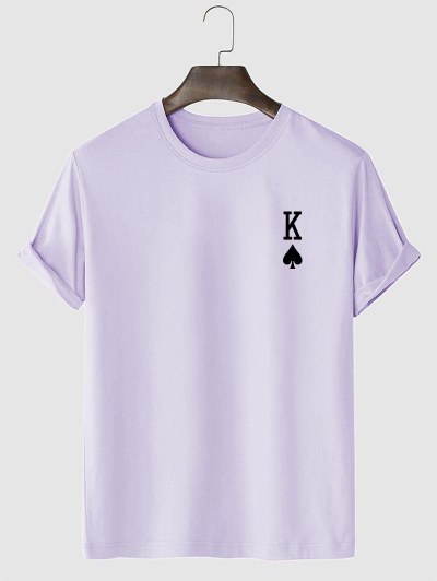 Playing Card King Of Spades Pattern T-shirt