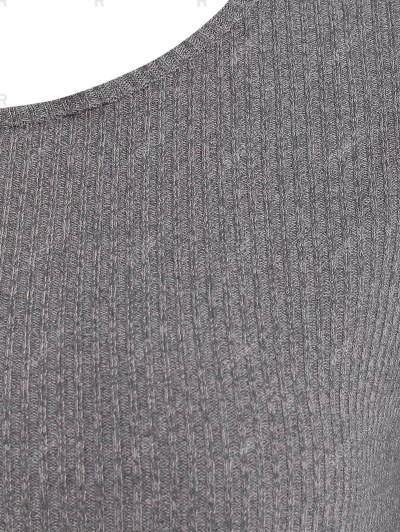 Pocket Plaid Insert Knitwear With Button Scarf