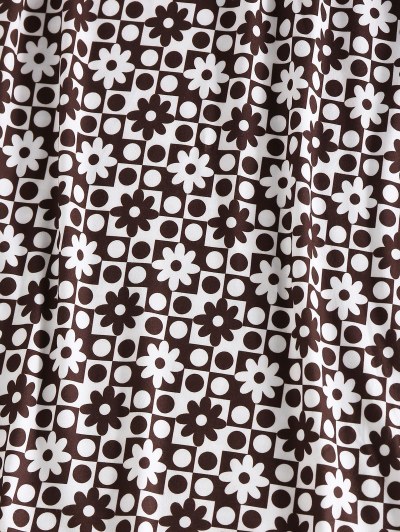 Polka Dot Flower Bodycon Tank Dress