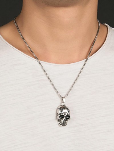 Punk Star Skull Pendant Necklace