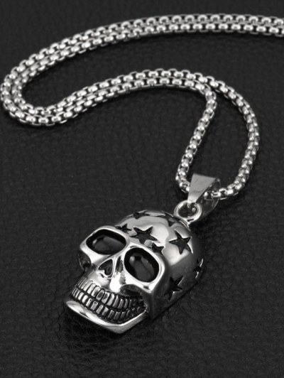 Punk Star Skull Pendant Necklace