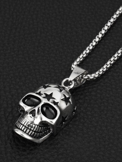Punk Star Skull Pendant Necklace