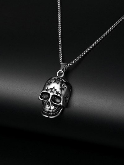 Punk Star Skull Pendant Necklace