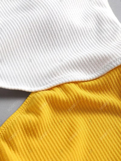 Ribbed Cut Out One Piece Swimsuit