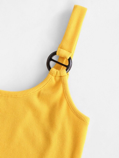 Ribbed O Ring Fitted Tank Top