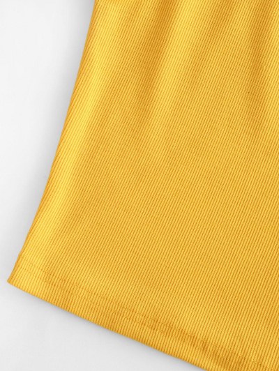 Ribbed O Ring Fitted Tank Top