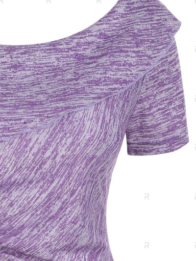 Ruffle Heather Short Sleeve T-shirt