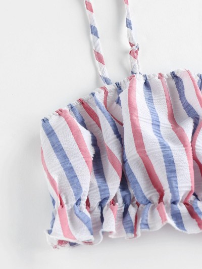 Ruffle Striped Co Ord Set