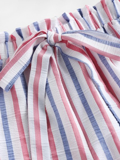 Ruffle Striped Co Ord Set