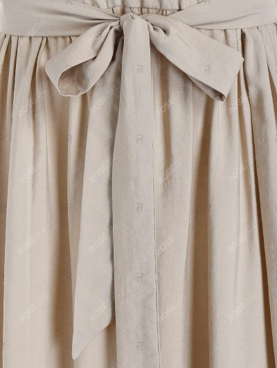 Short Sleeve Pintuck Detail Belted Dress