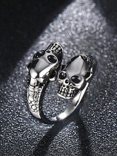 Snake Skull Open Ring