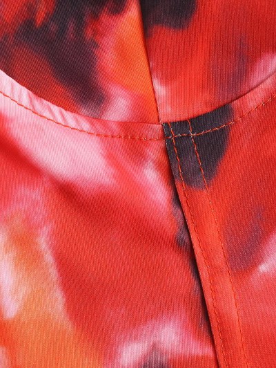 Tie Dye Lace-up Corset Bustier Top