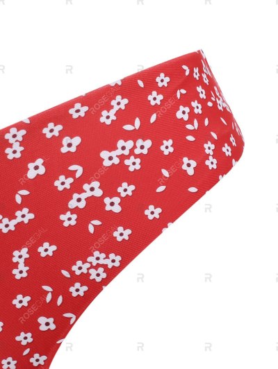 Tiny Floral V Wired Tank Bikini Swimwear