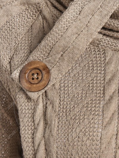 Turtleneck Raglan Sleeve Cable Knit Sweater