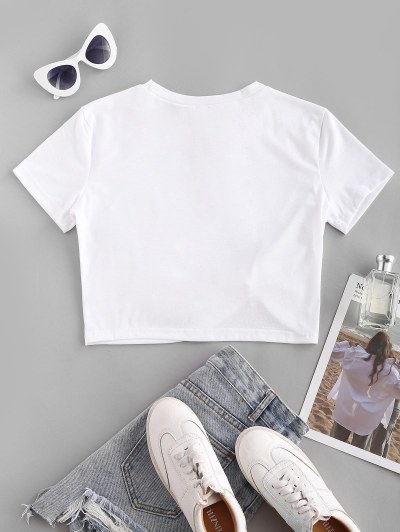Twisted Short Sleeve Crop Tee